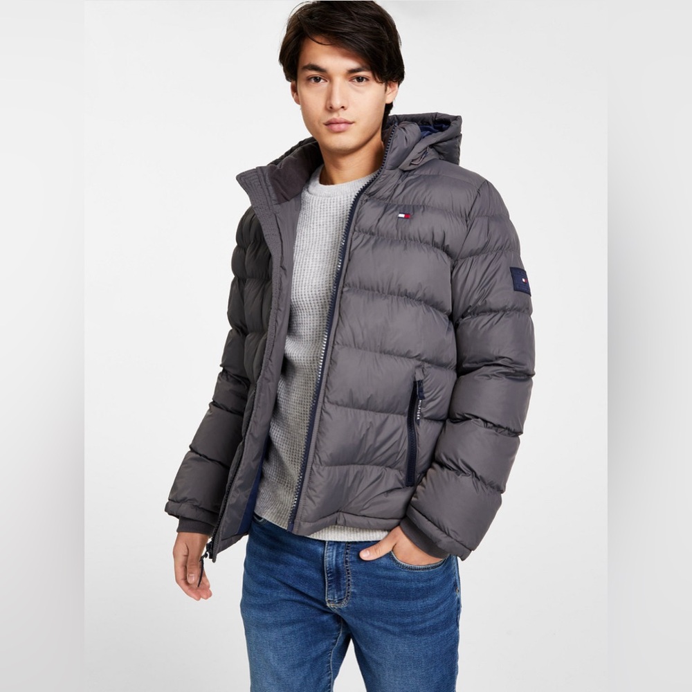 Tommy Hilfiger Charcoal Puffer Jacket